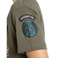 Picture of REPLAY MEN'S RELAXED-FIT T-SHIRT WITH BREAST POCKET AND PATCHES IVY GREEN 6