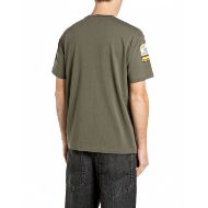 Picture of REPLAY MEN'S RELAXED-FIT T-SHIRT WITH BREAST POCKET AND PATCHES IVY GREEN 2