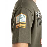 Picture of REPLAY MEN'S RELAXED-FIT T-SHIRT WITH BREAST POCKET AND PATCHES IVY GREEN 7