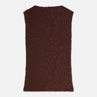 Снимка на SCOTCH&SODA ДАМСКА БЛУЗА EMBOSSED PLEAT MOCK NECK TANK - BITTER CHOCOLATE 2
