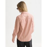 Picture of SCOTCH&SODA WOMEN'S STRIPED TAILORED FIT SHIRT - SHIFTING SAND STRIPE 5