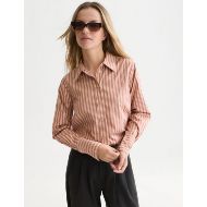 Picture of SCOTCH&SODA WOMEN'S STRIPED TAILORED FIT SHIRT - SHIFTING SAND STRIPE 4