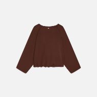 Снимка на SCOTCH&SODA ДАМСКИ СУИТШЪРТ GATHERED TENCEL - BITTER CHOCOLATE 2