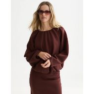 Снимка на SCOTCH&SODA ДАМСКИ СУИТШЪРТ GATHERED TENCEL - BITTER CHOCOLATE 4