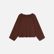 Снимка на SCOTCH&SODA ДАМСКИ СУИТШЪРТ GATHERED TENCEL - BITTER CHOCOLATE 1