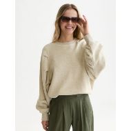 Снимка на SCOTCH&SODA ДАМСКИ СУИТШЪРТ PLEATED - OATMEAL MELANGE 6
