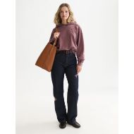 Снимка на SCOTCH&SODA ДАМСКИ СУИТШЪРТ WASHED EMBROIDERED RELAXED FIT HOODIE - BITTER CHOCOLATE 7