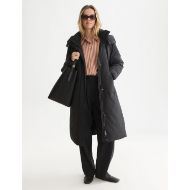 Picture of SCOTCH&SODA WOMEN'S CLEAN LONG PUFFER - METEORITE 7