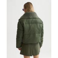 Picture of SCOTCH&SODA WOMEN'S RIB COLLAR SHORT PUFFER - THYME 5