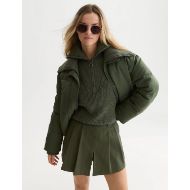 Picture of SCOTCH&SODA WOMEN'S RIB COLLAR SHORT PUFFER - THYME 4