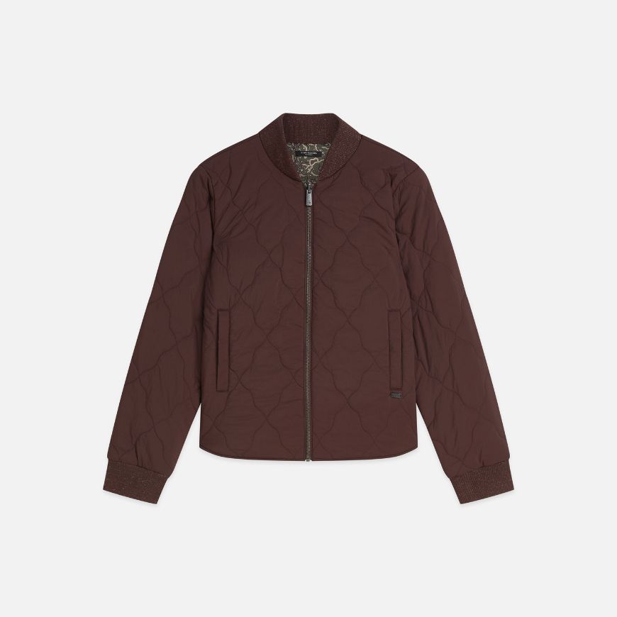 Снимка на SCOTCH&SODA ДАМСКО ЯКЕ REVERSIBLE QUILTED BOMBER - BITTER CHOCOLATE