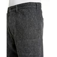 Picture of REPLAY MEN'S BRYEN REGULAR-FIT WOOLLY BLACK COTTON DENIM JEANS DARK GREY 7