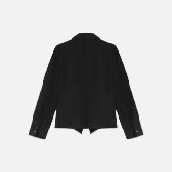 Picture of SCOTCH&SODA WOMEN'S GABARDINE FITTED BLAZER - METEORITE 2