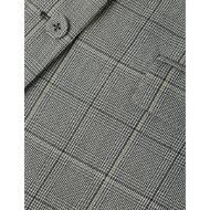 Picture of SCOTCH&SODA WOMEN'S CHECKED OVERSIZED SINGLE BREASTED BLAZER - METEORITE CHECK 3
