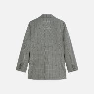 Picture of SCOTCH&SODA WOMEN'S CHECKED OVERSIZED SINGLE BREASTED BLAZER - METEORITE CHECK 2