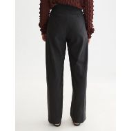 Picture of SCOTCH&SODA WOMEN'S QUINN - MID-RISE WIDE-LEG GABARDINE PANTS - METEORITE 5