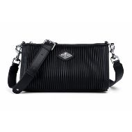 Снимка на REPLAY ДАМСКА ЧАНТА SMOOTH PLEATED SYNTHETIC CROSSBODY BAG BLACK 1