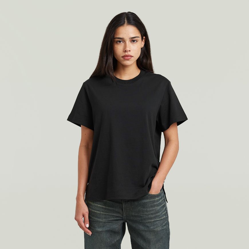 Picture of G-STAR WOMEN'S UNIT T-SHIRT DK BLACK