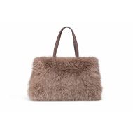 Снимка на REPLAY ДАМСКА ЧАНТА LONG FURRY TEXTILE SHOPPER BAG DARK BEIGE 3