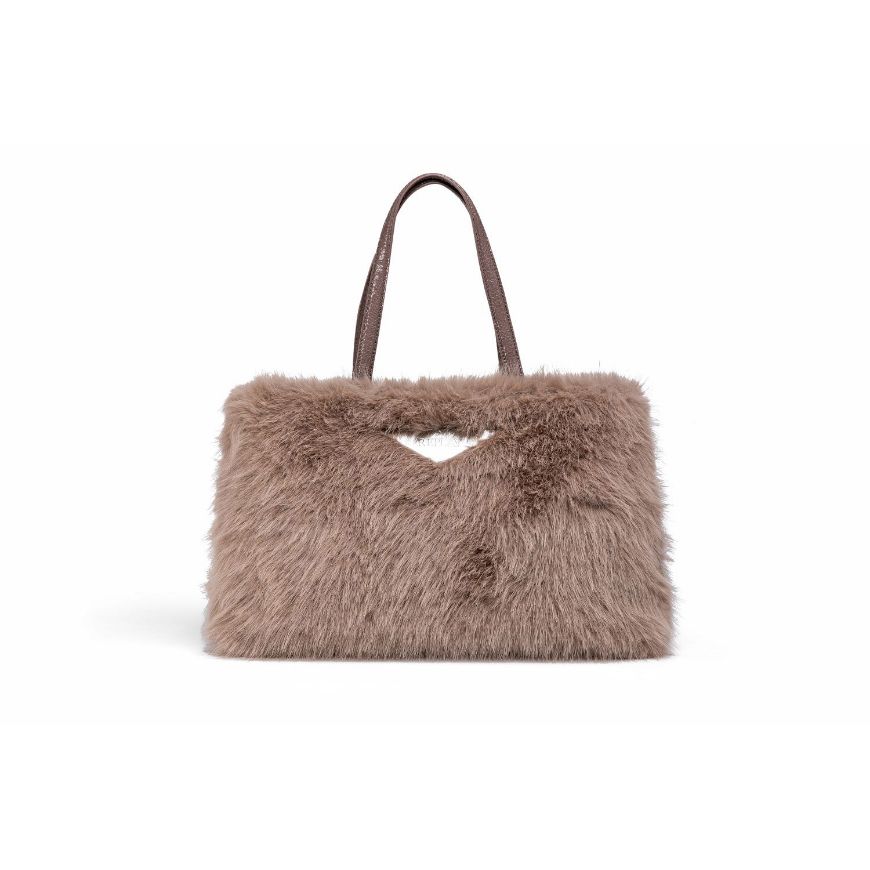 Снимка на REPLAY ДАМСКА ЧАНТА LONG FURRY TEXTILE SHOPPER BAG DARK BEIGE