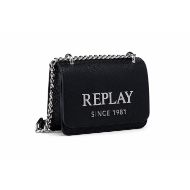 Снимка на REPLAY ДАМСКА ЧАНТА HAMMERED CROSSBODY BAG WITH LOGO BLACK 2