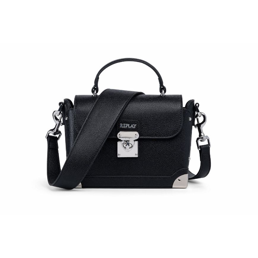 Снимка на REPLAY ДАМСКА ЧАНТА SAFFIANO SYNTHETIC CROSSBODY BAG WITH FLAP BLACK