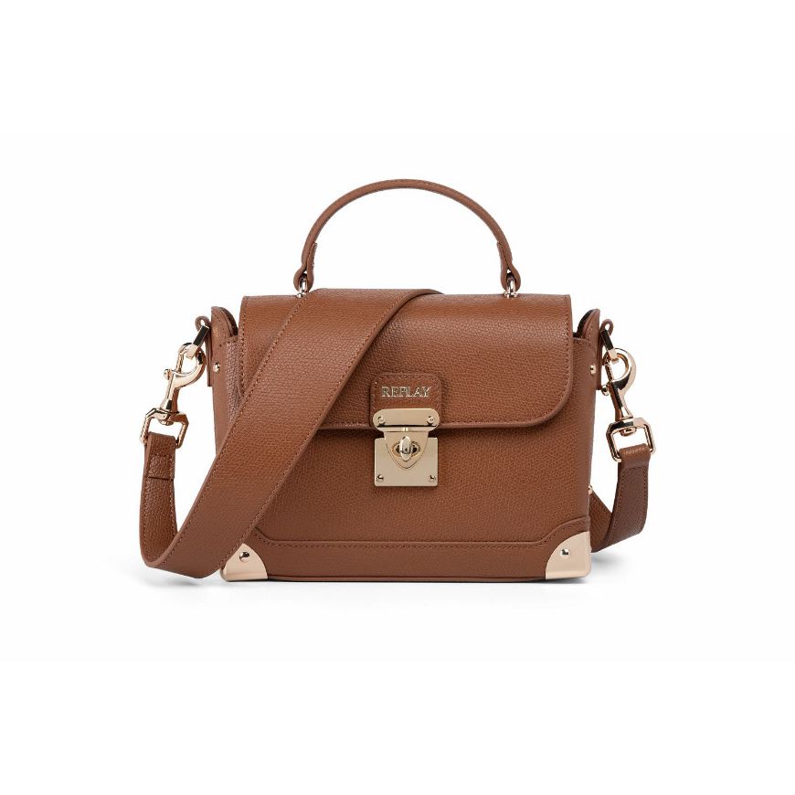 Снимка на REPLAY ДАМСКА ЧАНТА SAFFIANO SYNTHETIC CROSSBODY BAG WITH FLAP TAN