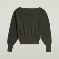 Снимка на G-STAR ДАМСКИ ПУЛОВЕР OPEN NECK STRUCTURE KNIT ASFALT 6