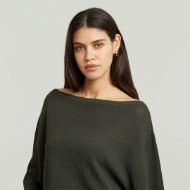 Снимка на G-STAR ДАМСКИ ПУЛОВЕР OPEN NECK STRUCTURE KNIT ASFALT 3