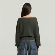 Снимка на G-STAR ДАМСКИ ПУЛОВЕР OPEN NECK STRUCTURE KNIT ASFALT 2