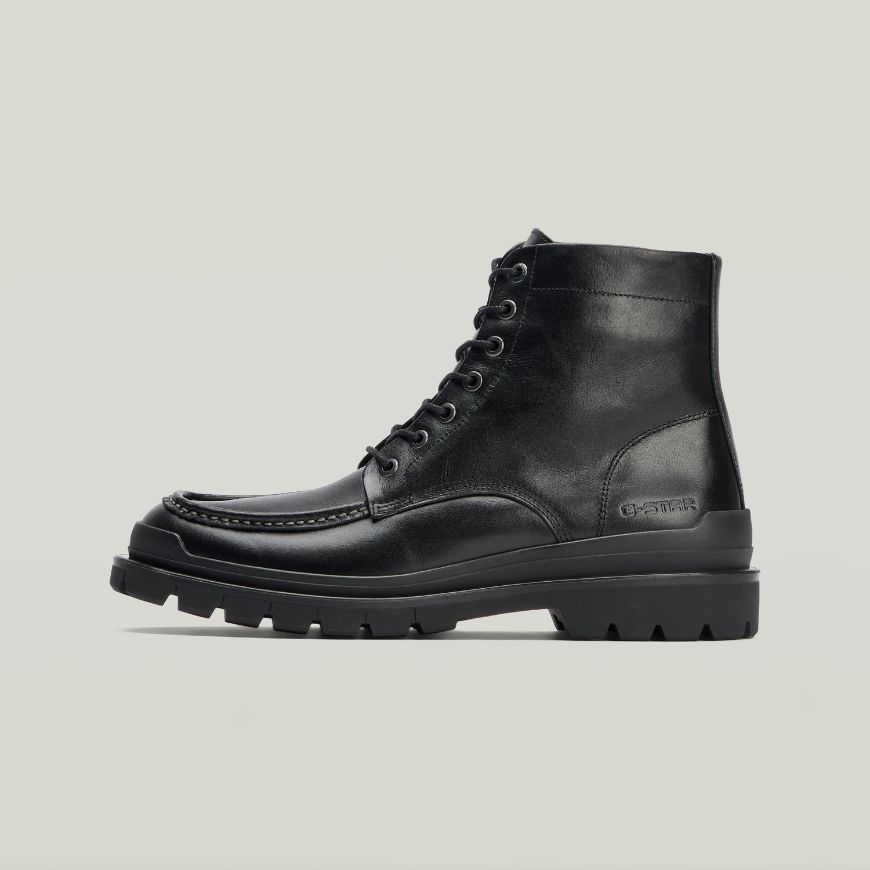 Снимка на G-STAR МЪЖКИ БОТИ BLAKE MOC MID LEATHER BOOTS BLACK