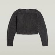 Снимка на G-STAR ДАМСКИ ПУЛОВЕР WASHED OPEN NECK KNIT DK BLACK GD 5