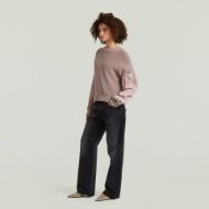 Снимка на G-STAR ДАМСКИ ПУЛОВЕР WASHED MIXED MEDIA CREW NECK KNIT TWILIGHT MAUVE GD 5