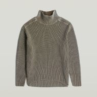 Снимка на G-STAR ДАМСКИ ПУЛОВЕР WASHED TURTLE KNIT DARK KHAKI GD 6