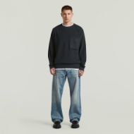 Снимка на G-STAR МЪЖКИ ПУЛОВЕР RAGLAN RIBBED POCKET PULLOVER DK LEGION BLUE 4