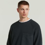 Снимка на G-STAR МЪЖКИ ПУЛОВЕР RAGLAN RIBBED POCKET PULLOVER DK LEGION BLUE 3