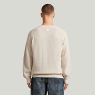 Снимка на G-STAR МЪЖКИ ПУЛОВЕР RAGLAN RIBBED POCKET PULLOVER WHITEBAIT 2