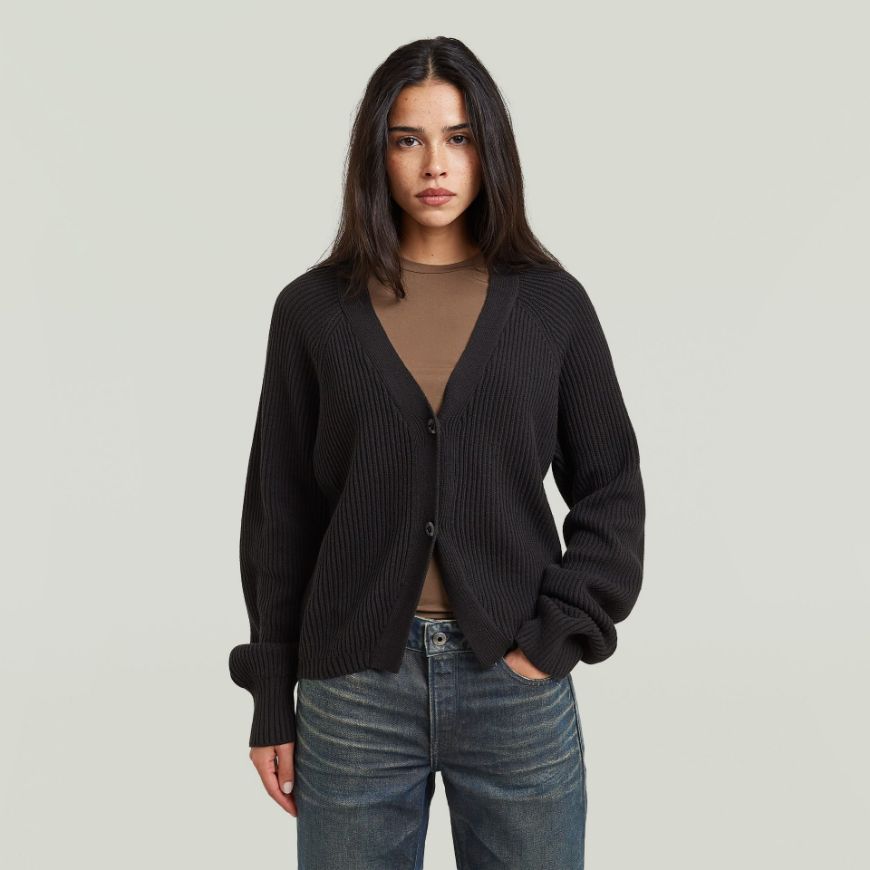 Снимка на G-STAR ДАМСКА ЖИЛЕТКА UNIT CARDIGAN DK BLACK