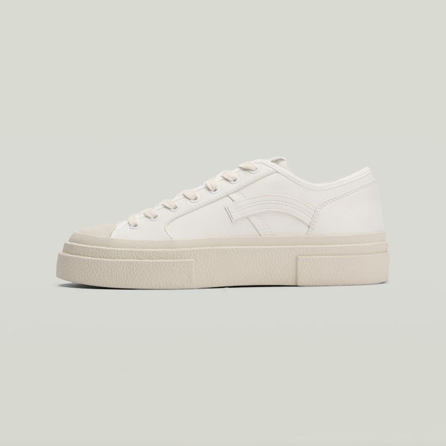 Picture of G-STAR WOMEN'S VODAN LOW LEATHER SNEAKERS WHITE