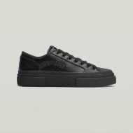 Picture of G-STAR WOMEN'S VODAN LOW LEATHER SNEAKERS BLACK 3