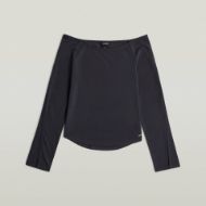 Снимка на G-STAR ДАМСКИ ТОП FLOWY OPEN NECK T-SHIRT DK LEGION BLUE 6