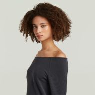 Снимка на G-STAR ДАМСКИ ТОП FLOWY OPEN NECK T-SHIRT DK LEGION BLUE 3