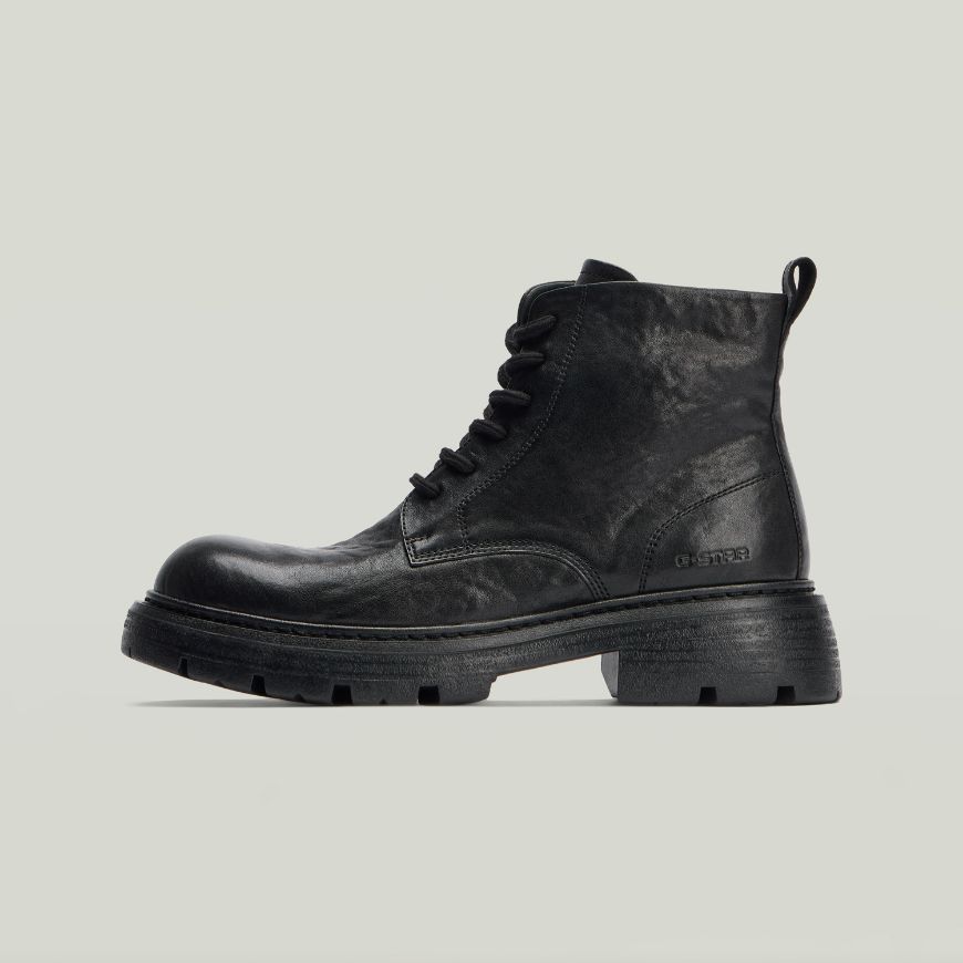 Снимка на G-STAR МЪЖКИ БОТИ HOVE MID LEATHER BOOTS BLACK