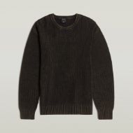 Снимка на G-STAR МЪЖКИ ПУЛОВЕР WASHED RIBBED PULLOVER DK BLACK GD 1