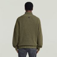 Снимка на G-STAR МЪЖКИ ПУЛОВЕР WASHED RIBBED ROLL NECK KNIT DARK KHAKI GD 2