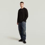Снимка на G-STAR МЪЖКА БЛУЗА WAFFLE HENLEY RELAXED T-SHIRT DK BLACK 5