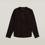 Снимка на G-STAR МЪЖКА БЛУЗА WAFFLE HENLEY RELAXED T-SHIRT DK BLACK 6