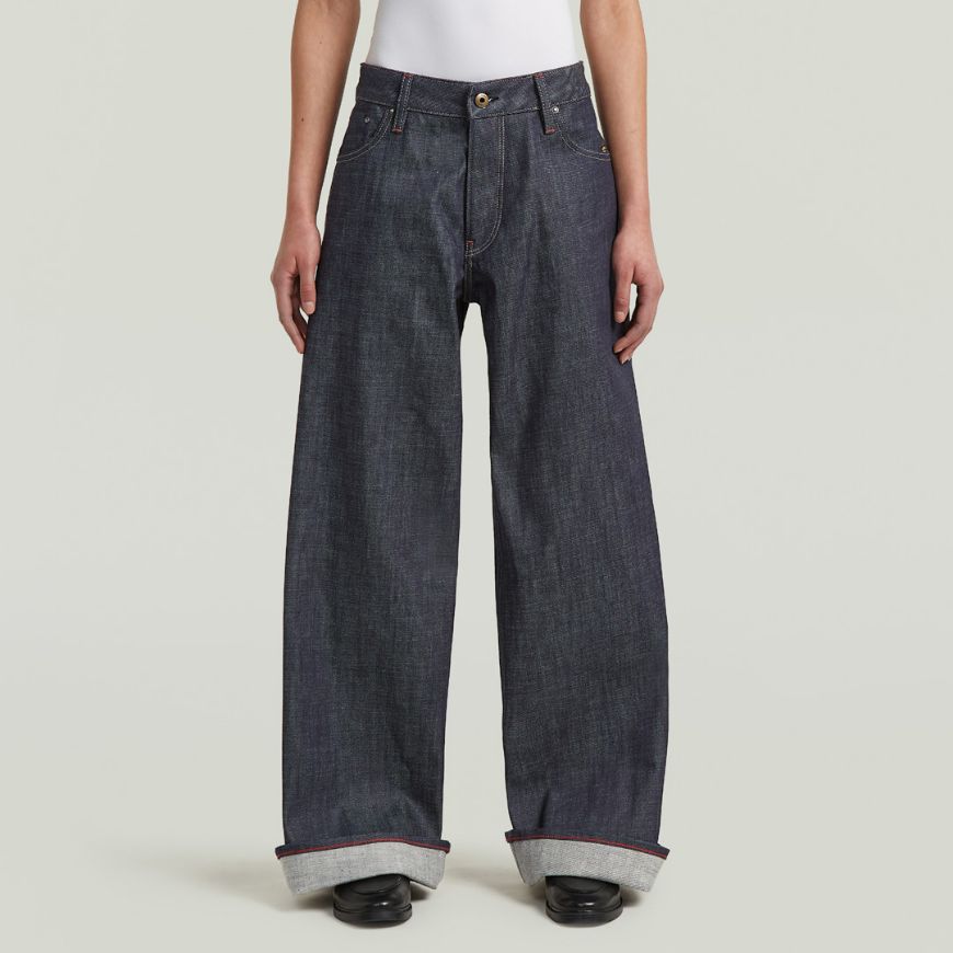 Снимка на G-STAR ДАМСКИ ДЕНИМ ROXX SELVEDGE WIDE JEANS RAW DENIM