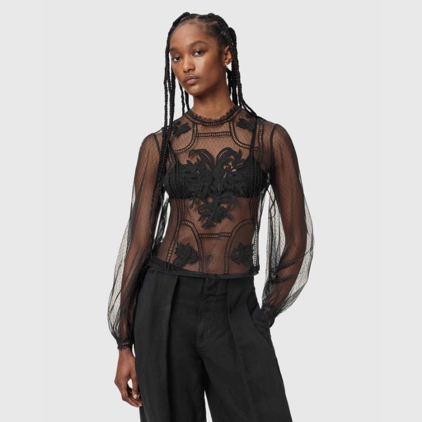 Снимка на ALLSAINTS ДАМСКИ ТОП CESCA TOP BLACK