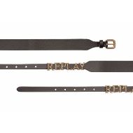 Снимка на REPLAY ДАМСКИ КОЛАН PLAIN BELT WITH METAL LETTERS DARK BROWN 2